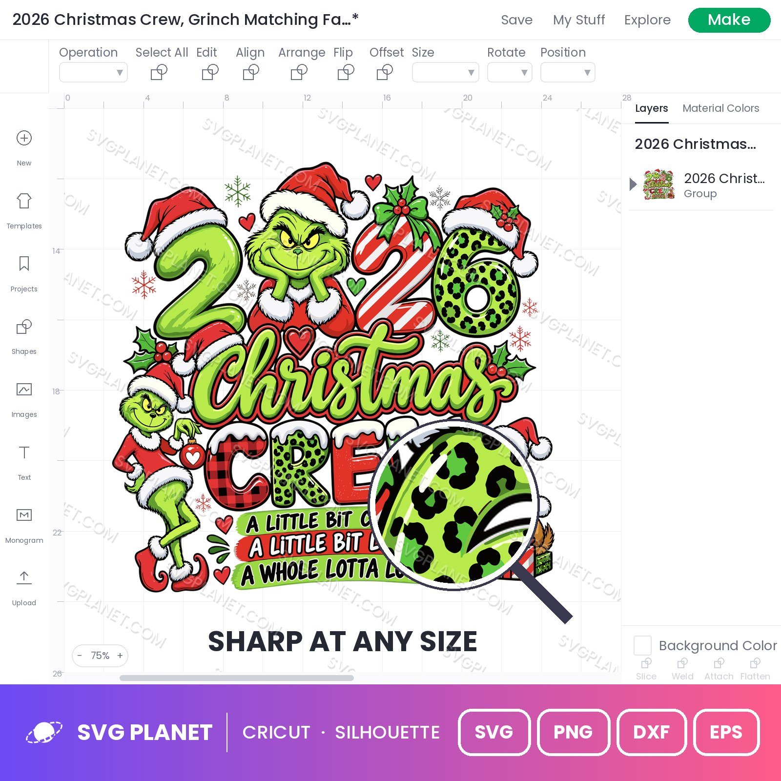2026 Christmas Crew, Grinch Matching Family Christmas Shirt, Christmas Squad Christmas SVG - Image 2