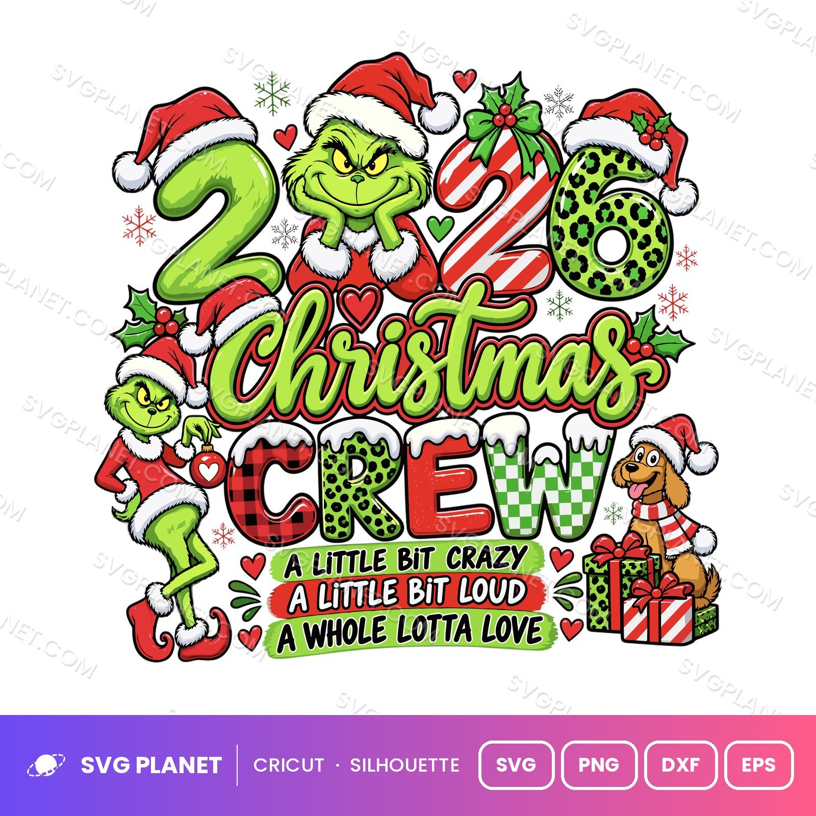 2026 Christmas Crew, Grinch Matching Family Christmas Shirt, Christmas Squad Christmas SVG