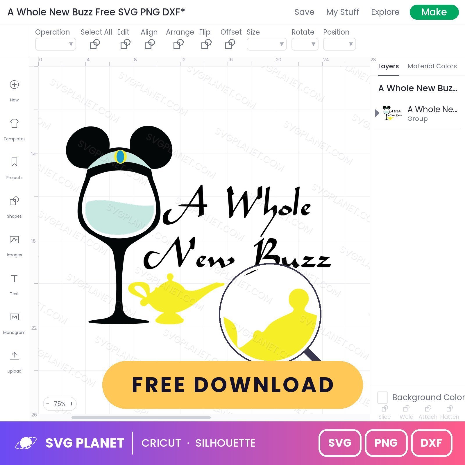 A Whole New Buzz Free SVG PNG DXF - Image 3