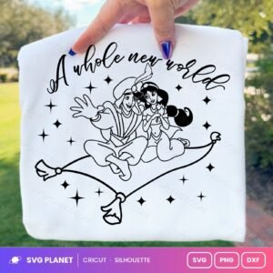 A Whole New World Free SVG PNG DXF