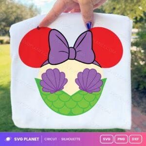 Ariel Minnie Free SVG PNG DXF