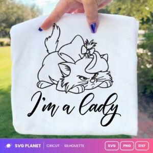 Aristocats Im A Lady Free SVG PNG DXF