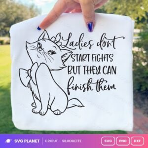 Aristocats Ladies Dont Start Fights Free SVG PNG DXF