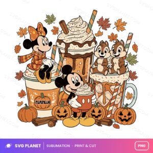 Autumn Mouse Pumpkin – Fall Vibes Clipart PNG