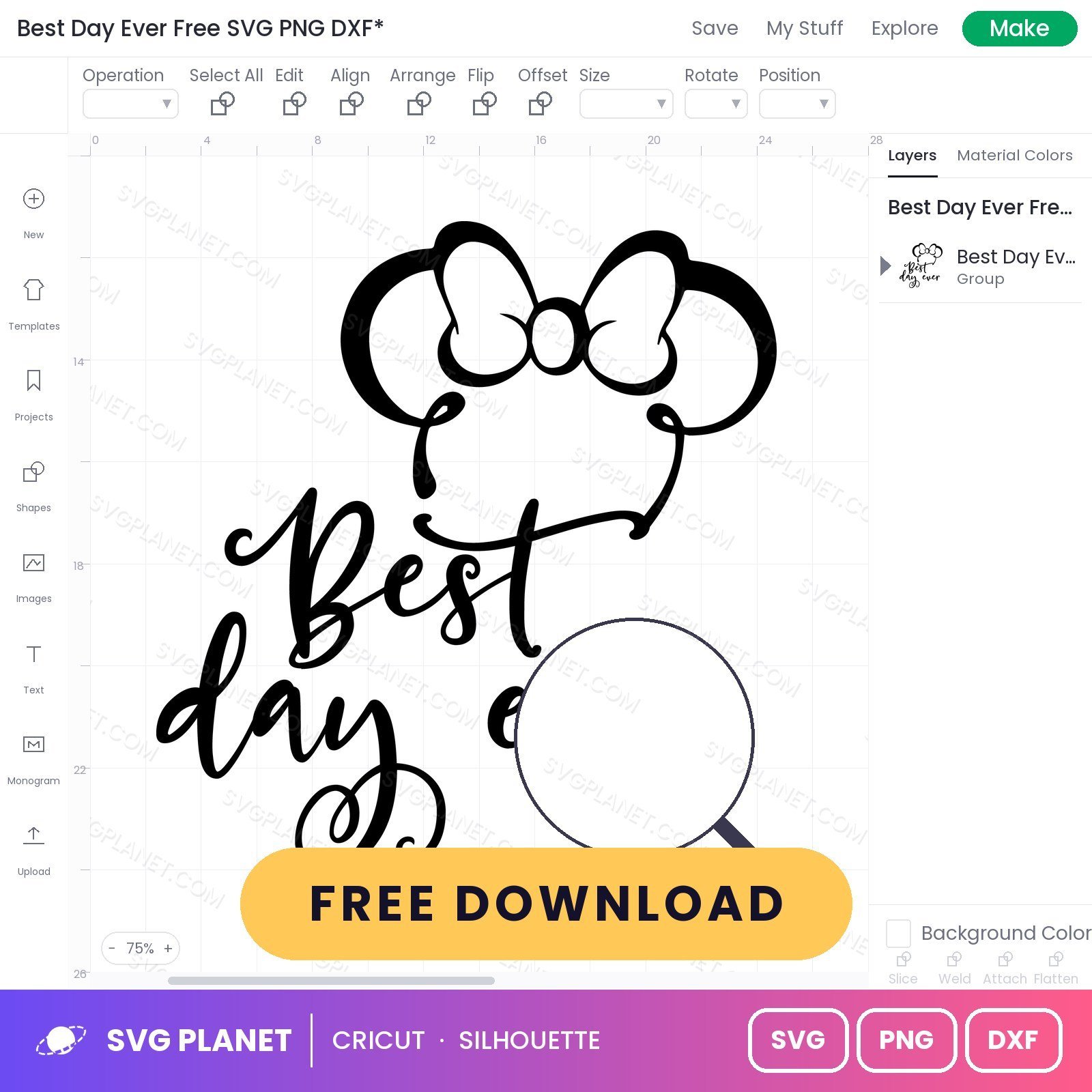Best Day Ever Free SVG PNG DXF - Image 3