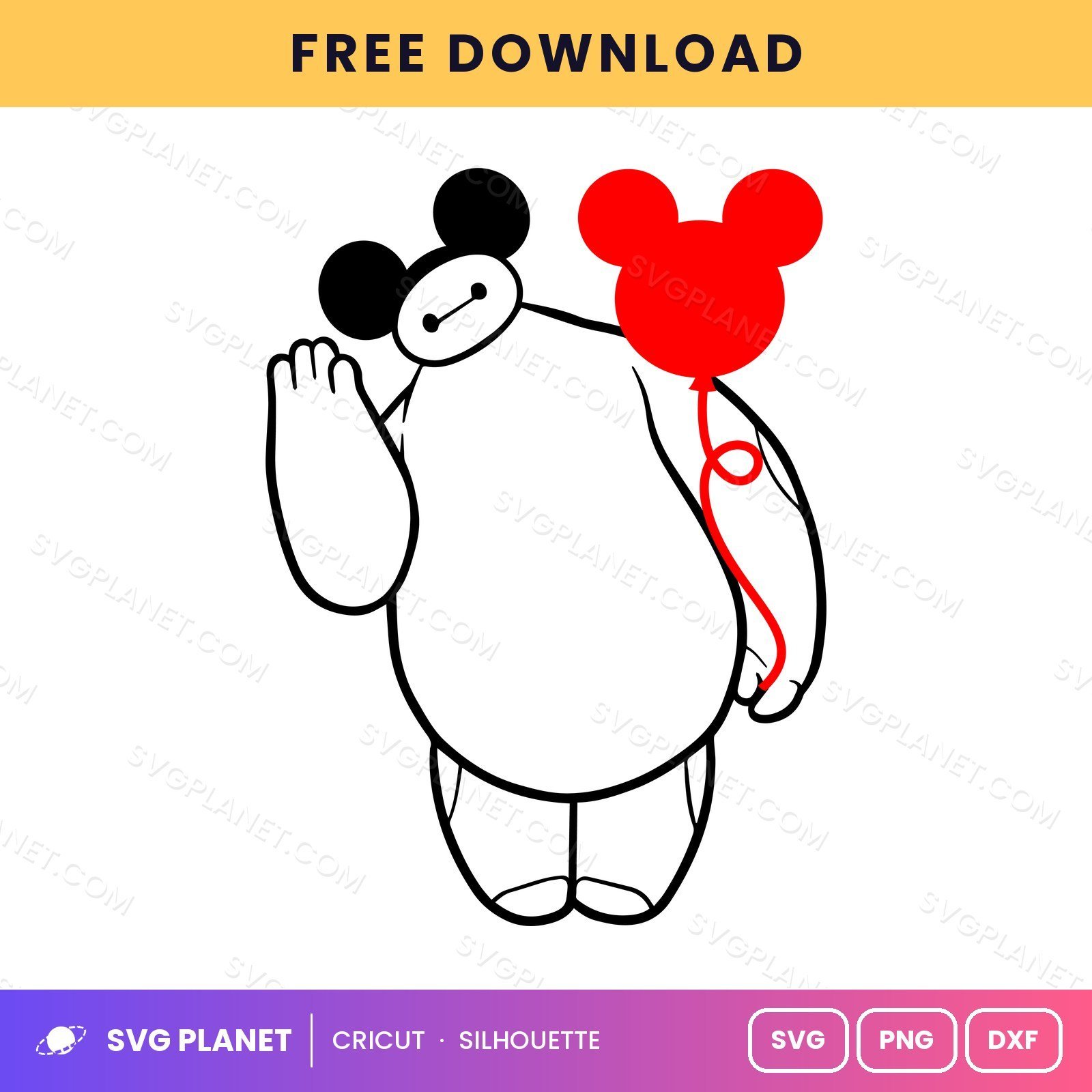 Big Hero Mickey Ears Free SVG PNG DXF - Image 2