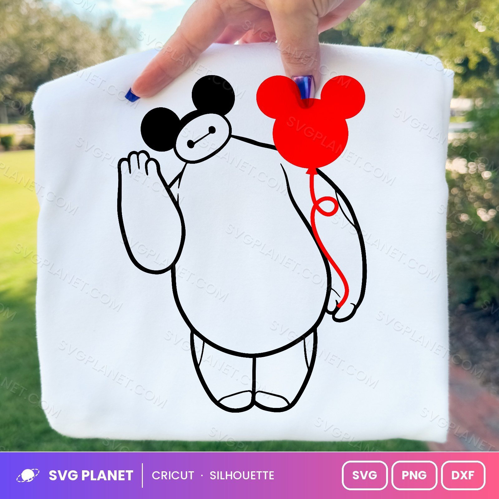 Big Hero Mickey Ears Free SVG PNG DXF