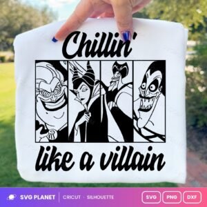 Chillin Like A Villain 2 Free SVG PNG DXF