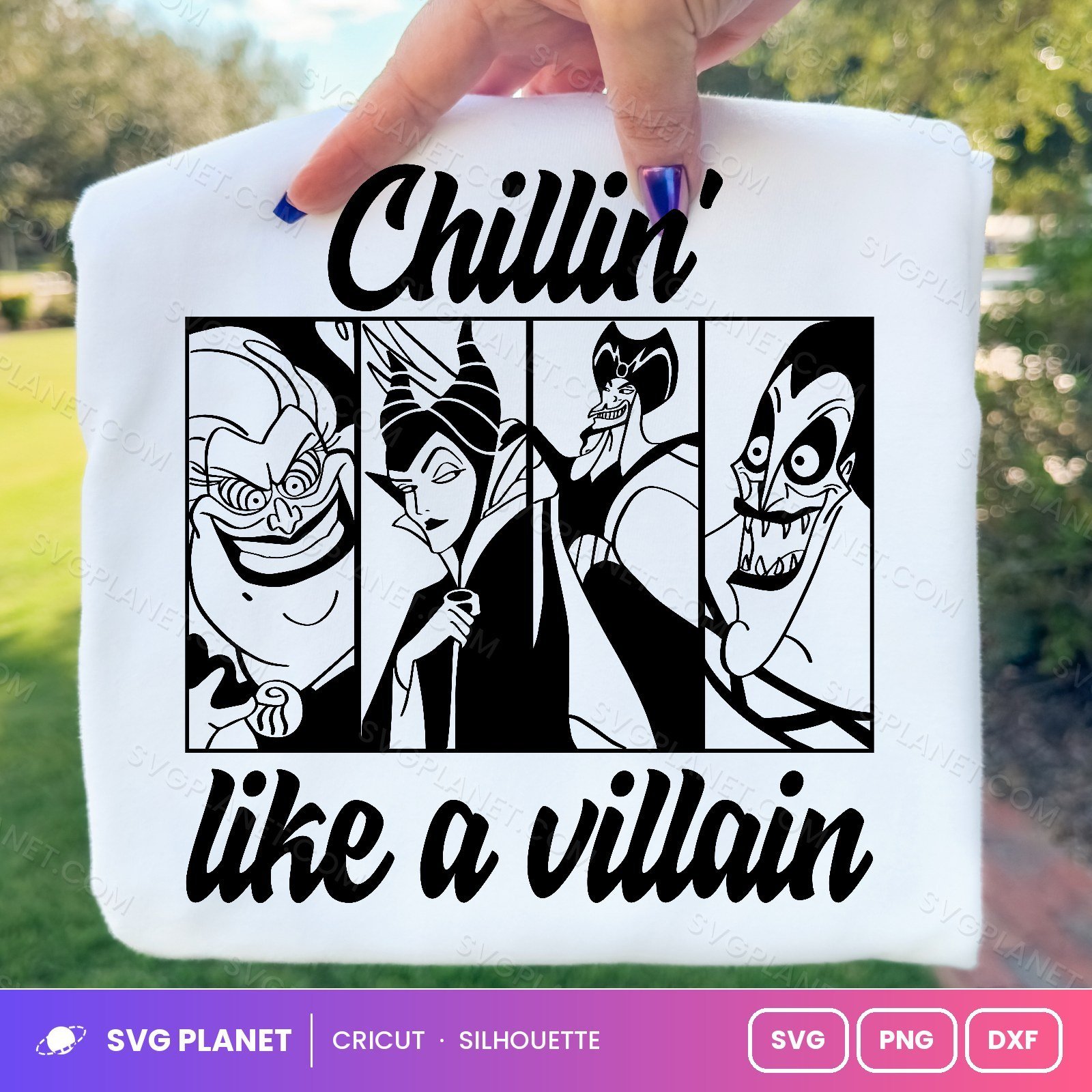 Chillin Like A Villain 2 Free SVG PNG DXF