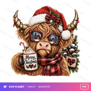 Christmas Highland Cow, Snoopy, Snoopy Christmas, Merry Christmas PNG