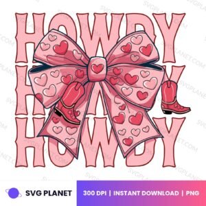Coquette Bow Howdy Valentine