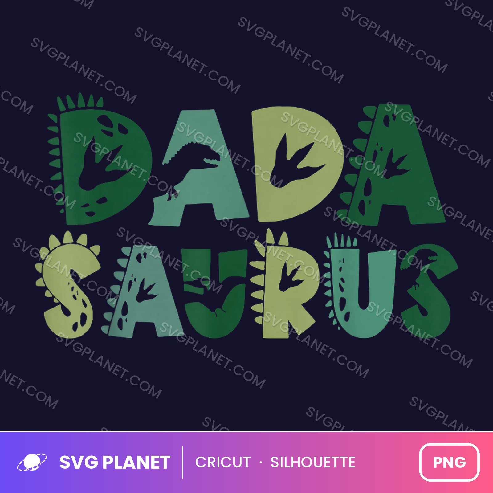 Dada Saurus Funny Birthday PNG
