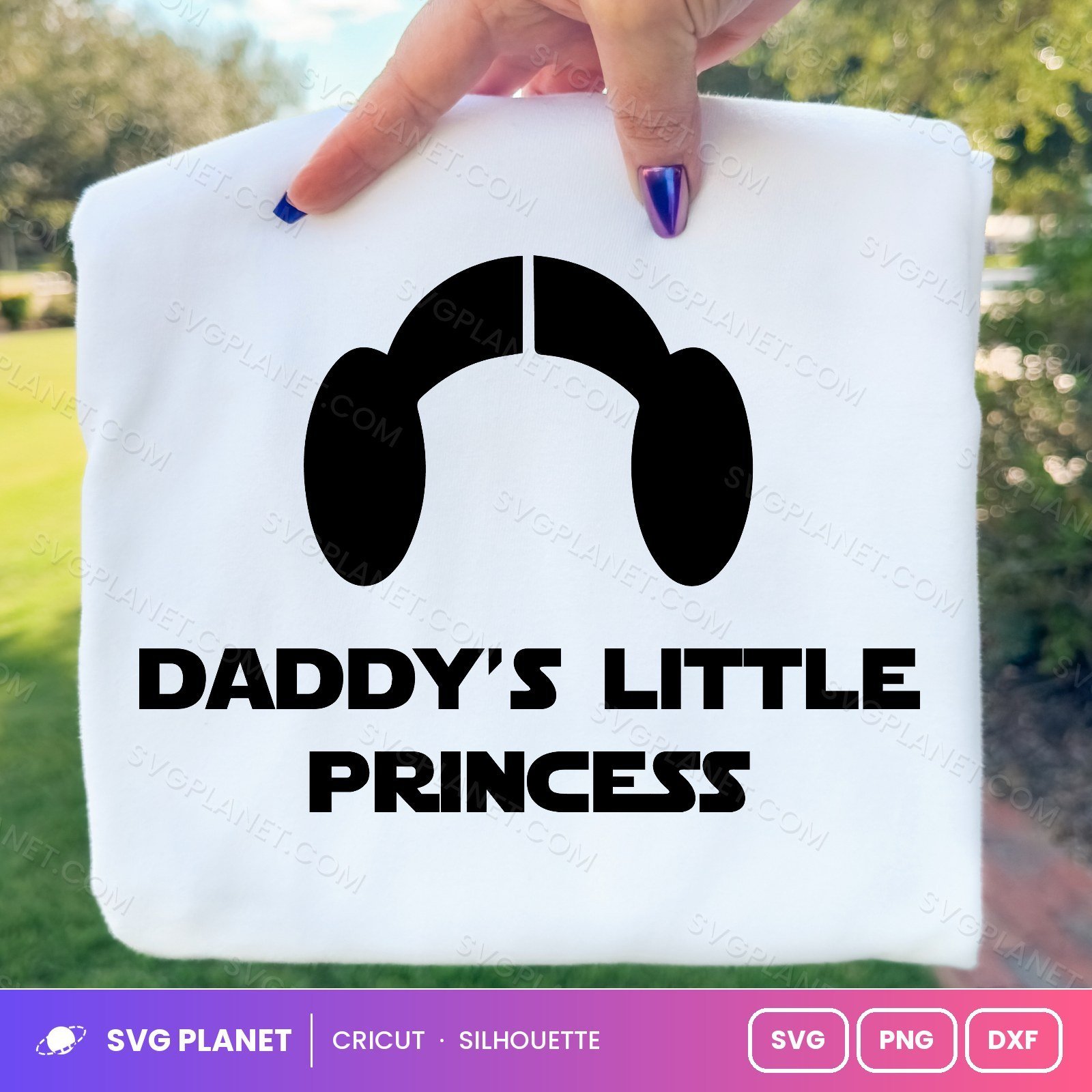 Daddys Little Princess Free SVG PNG DXF