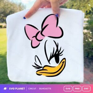 Daisy Duck Outline Free SVG PNG DXF