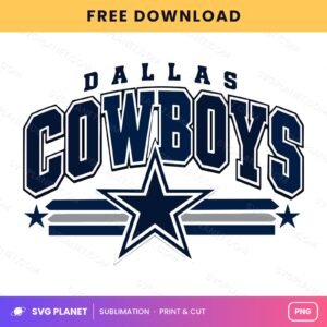 Dallas Cowboys Football Logo Sublimation Free PNG
