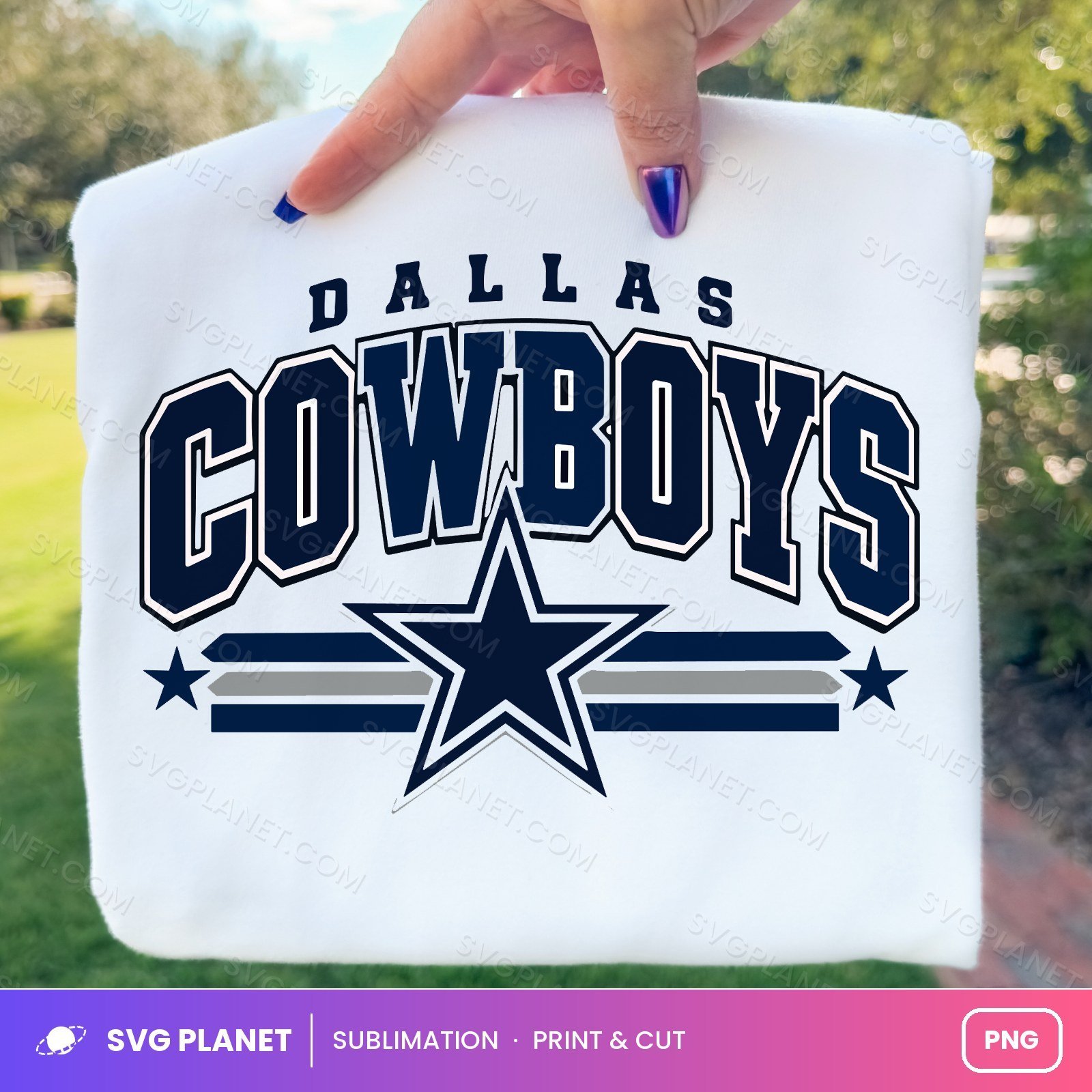Dallas Cowboys Football Logo Sublimation Free PNG - Image 2