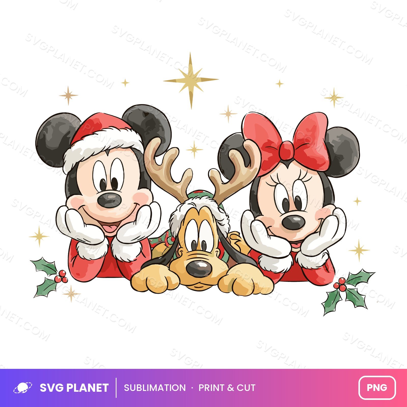 Dinsey Mikey Mouse And Friends Christmas, Christmas Trip PNG