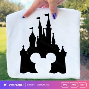 Disney Castle Mickey Free SVG PNG DXF