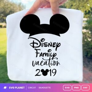 Disney Family Vacation 2019 Mickey Free SVG PNG DXF