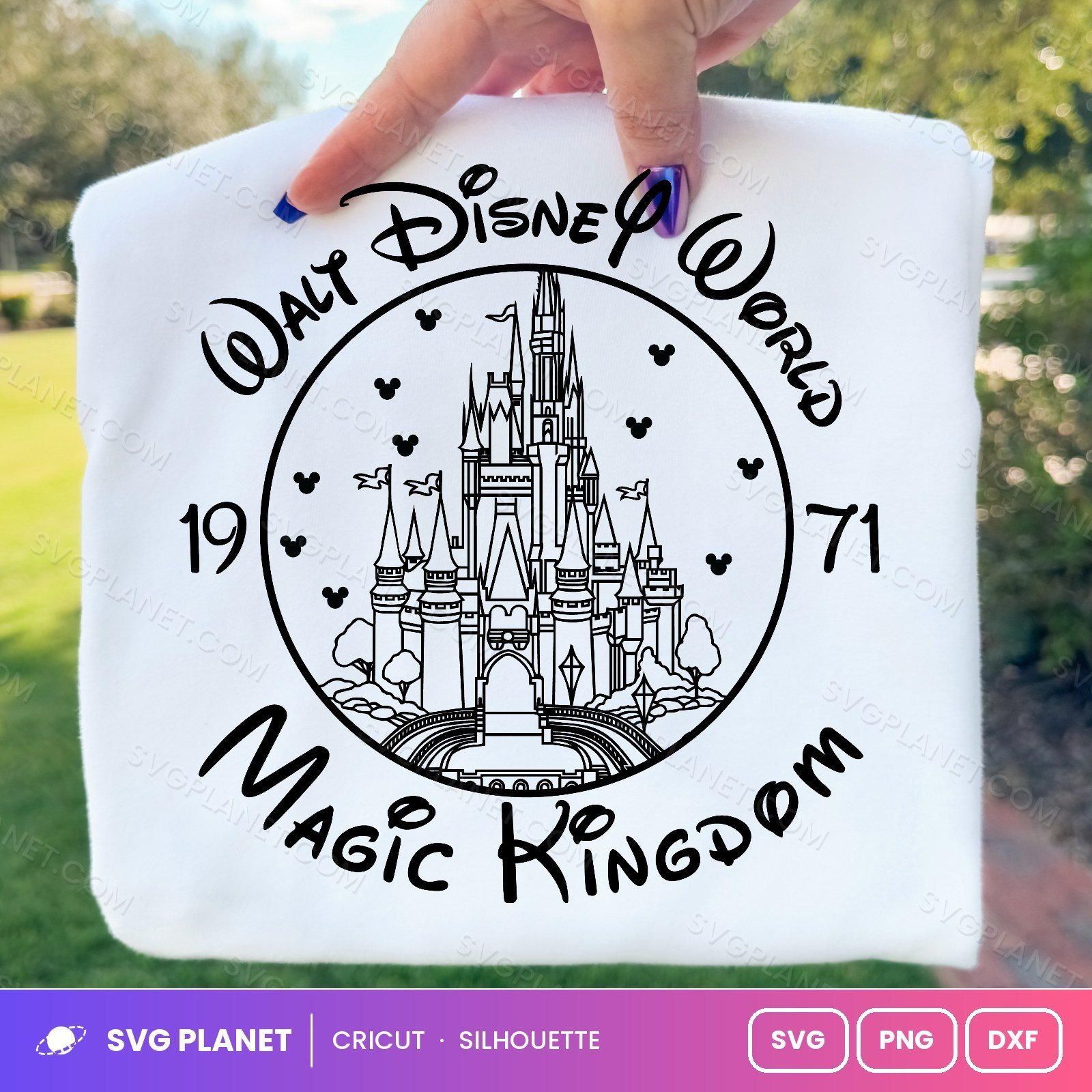 Disney Magic Kingdom Free SVG PNG DXF