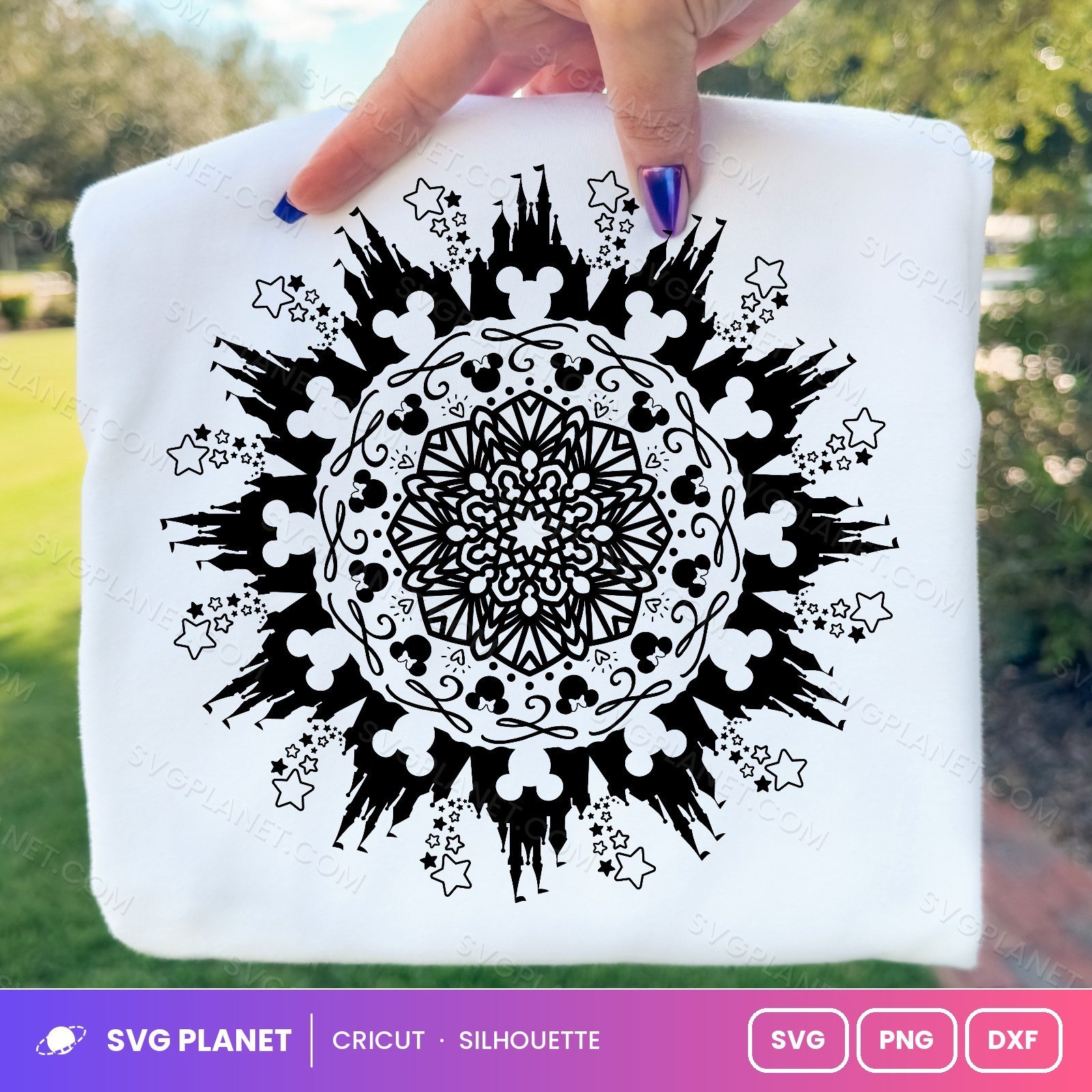 Disney Mickey Mandala 2 Free SVG PNG DXF