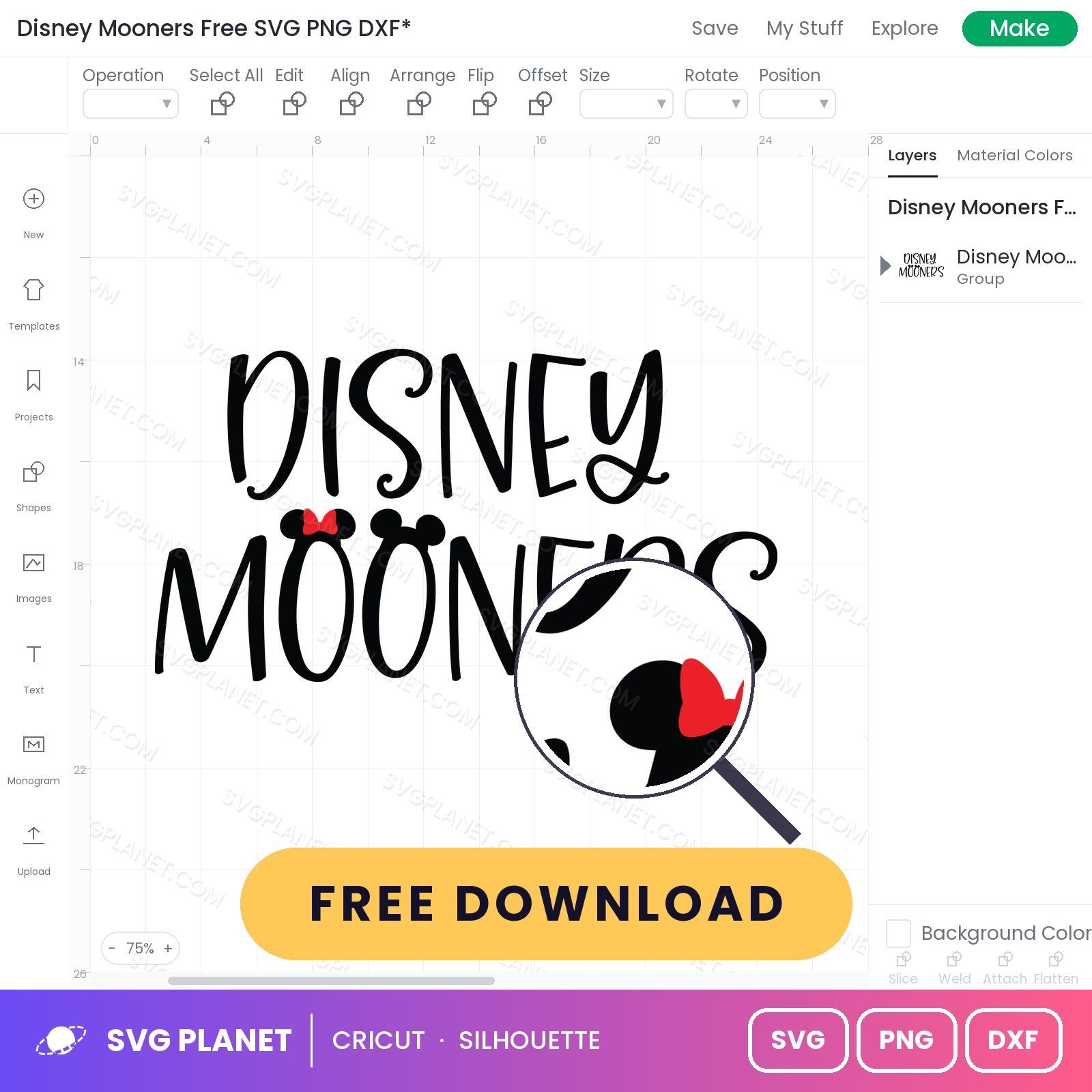 Disney Mooners Free SVG PNG DXF - Image 3