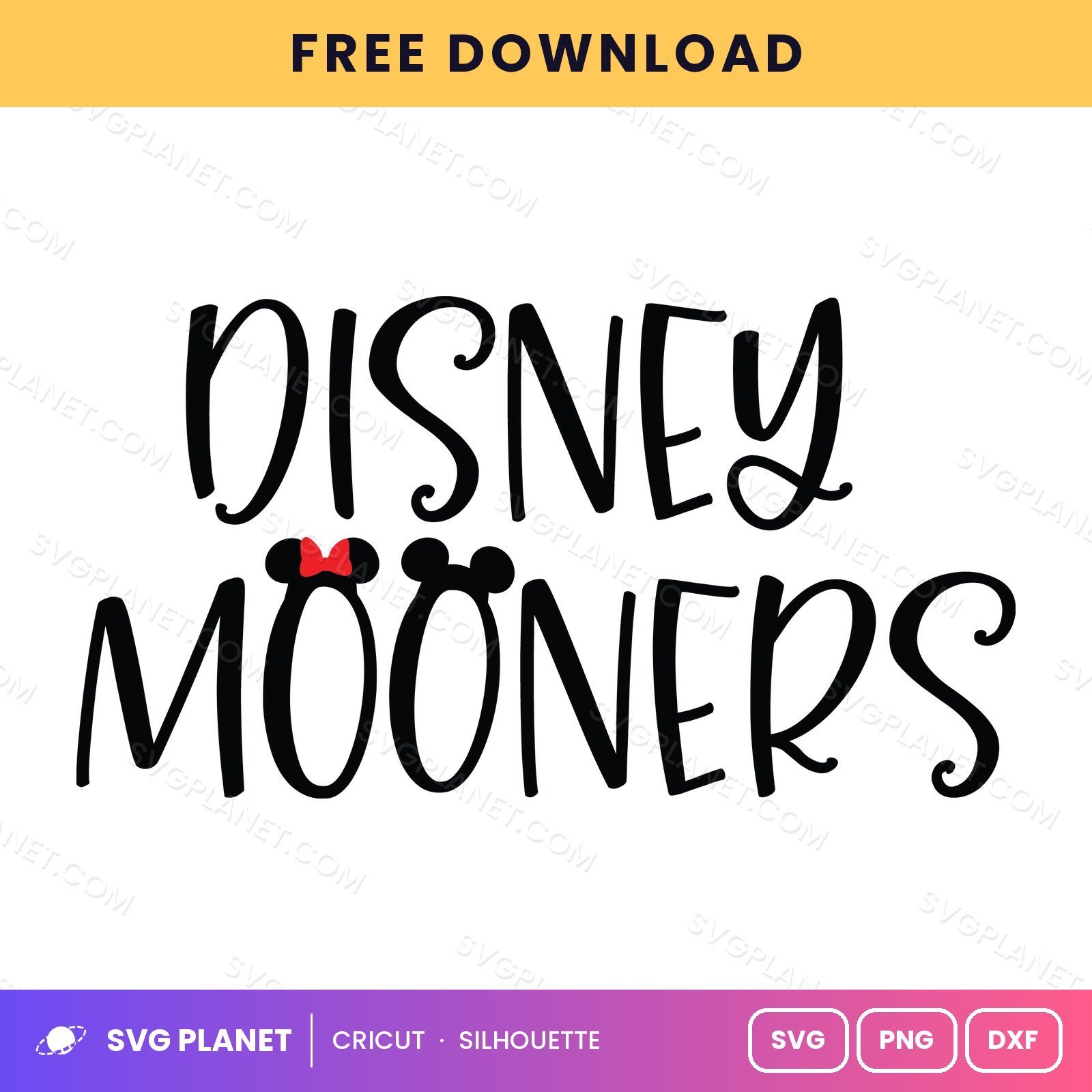 Disney Mooners Free SVG PNG DXF - Image 2