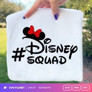 Disney Squad Minnie Bow Free SVG PNG DXF