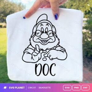 Doc Seven Dwarfs Outline Free SVG PNG DXF