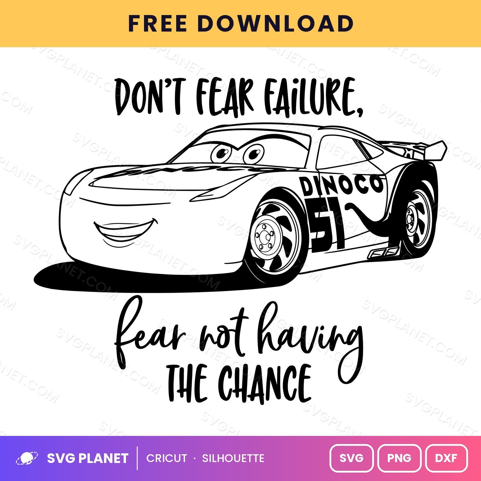 Dont Fear Free SVG PNG DXF - Image 2