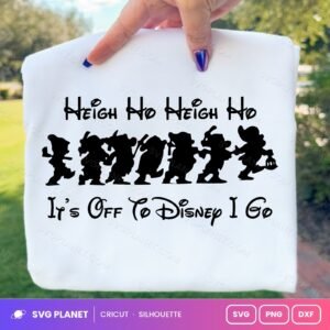 Dwarfs Off To Disney I Go Free SVG PNG DXF