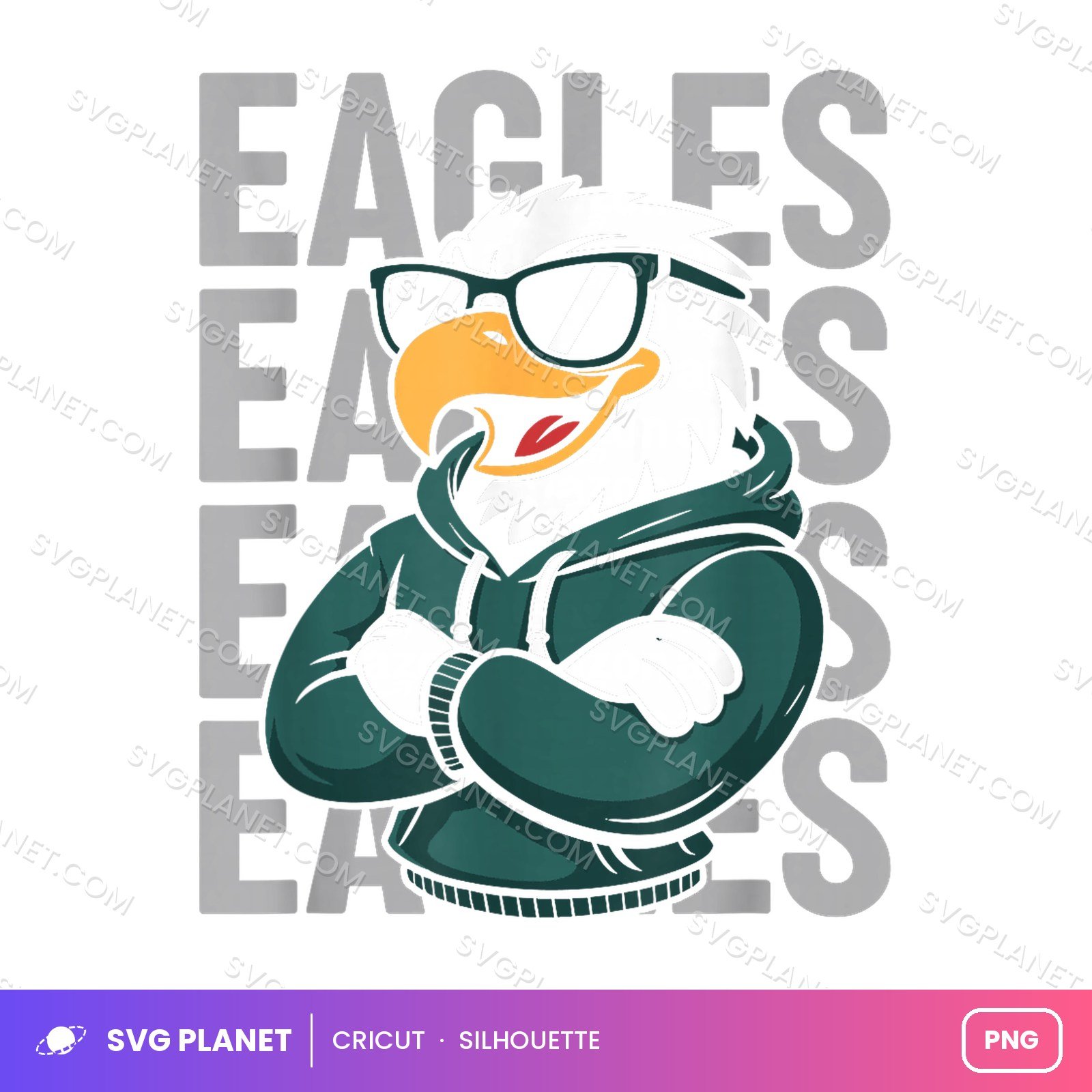 Eagles Mascot School Spirit, Game Day Eagles Team Pride Sport PNG