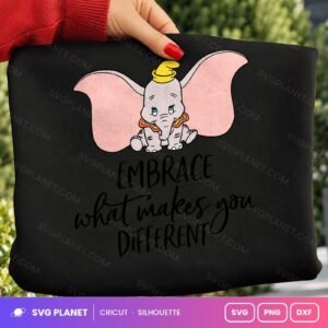 Embrace What Makes You Different 2 Free SVG PNG DXF