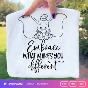 Embrace What Makes You Different Free SVG PNG DXF
