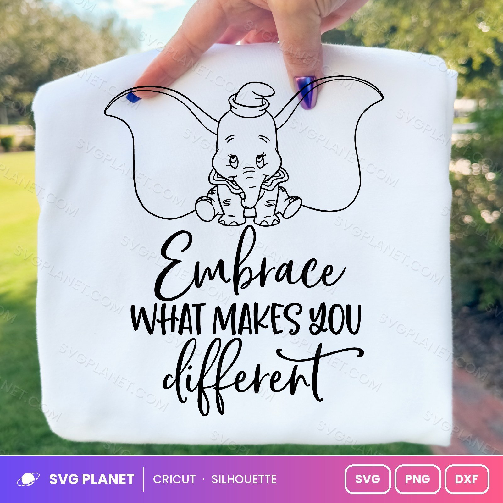 Embrace What Makes You Different Free SVG PNG DXF