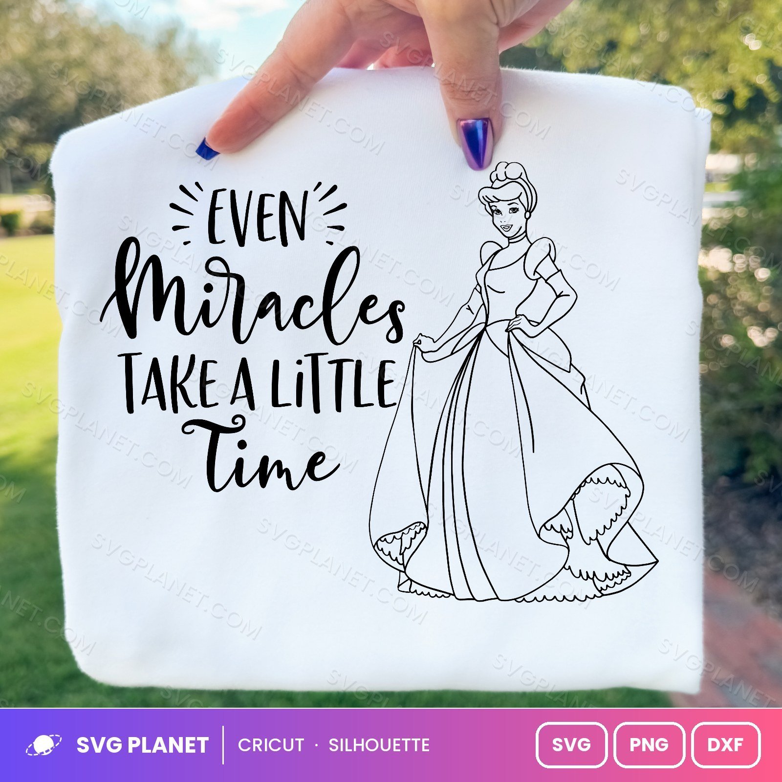 Even Miracles Take A Little Time Free SVG PNG DXF
