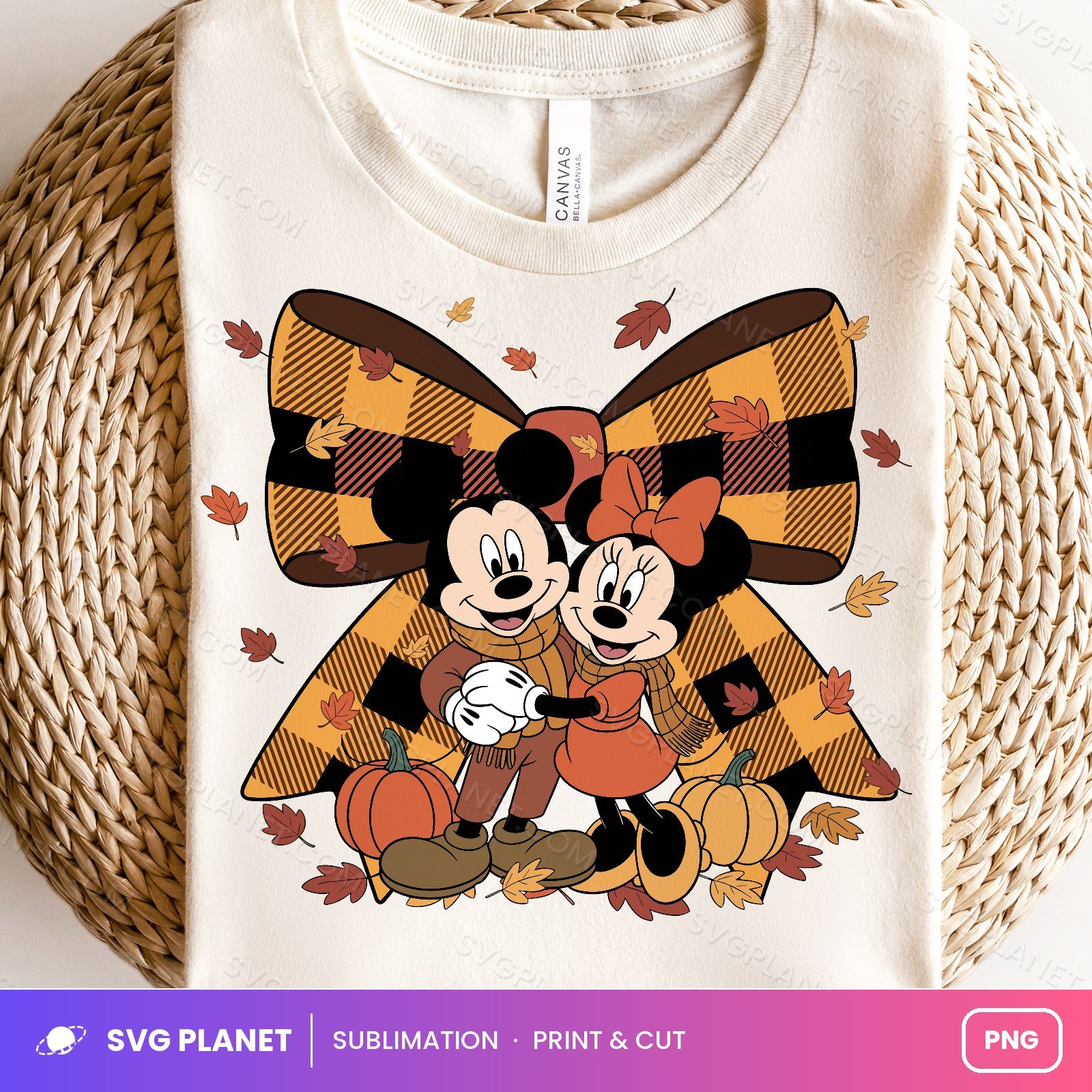 Fall Vibes On Main Street, Cartoon Mouse Fall Pumpkin Bow, Coquette Autumn PNG