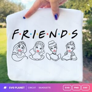 Friends Princesses Free SVG PNG DXF