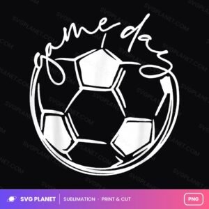 Game Day Soccer Ball PNG