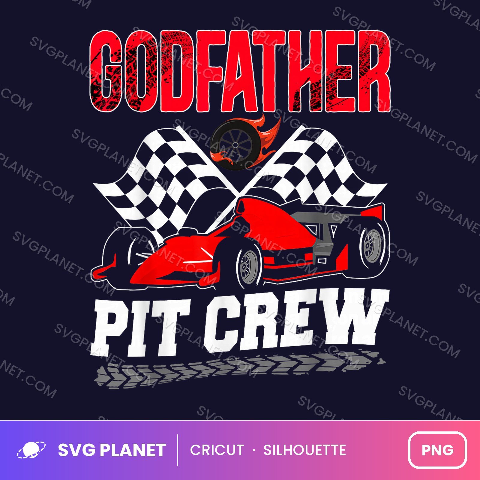 Godfather Pit Crew Funny Birthday PNG