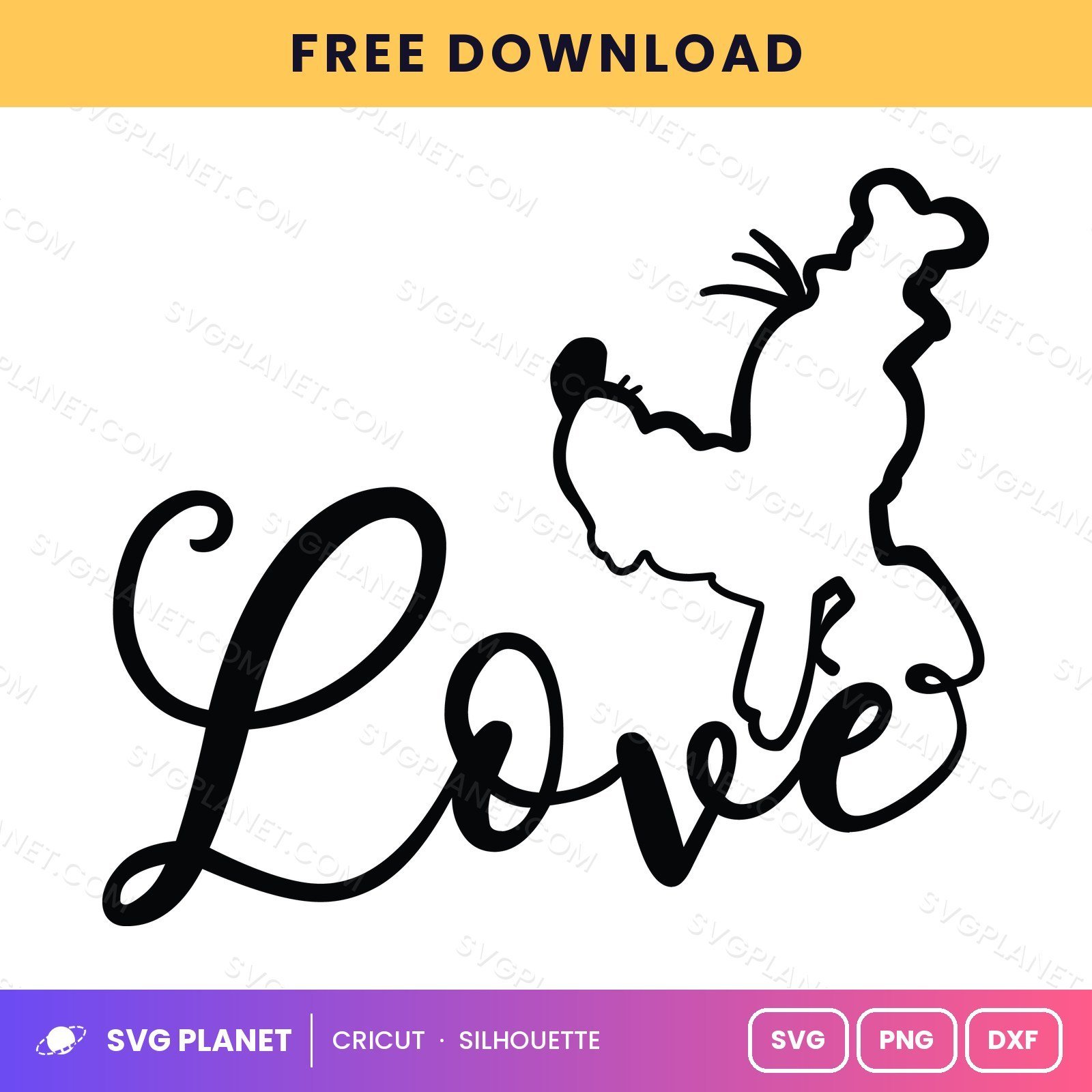 Goofy Love Free SVG PNG DXF - Image 2