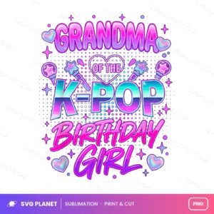 Grandma Of The K Pop Birthday Girl PNG