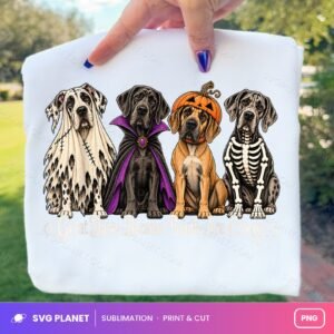 Great Danes Because People Are Creepy Vintage Four Dogs PNG