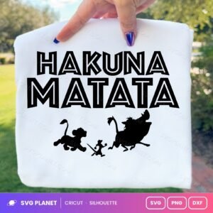 Hakuna Matata Free SVG PNG DXF