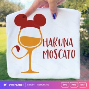 Hakuna Moscato Free SVG PNG DXF