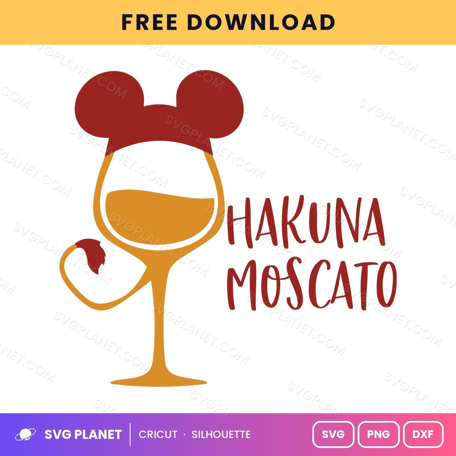 Hakuna Moscato Free SVG PNG DXF - Image 2