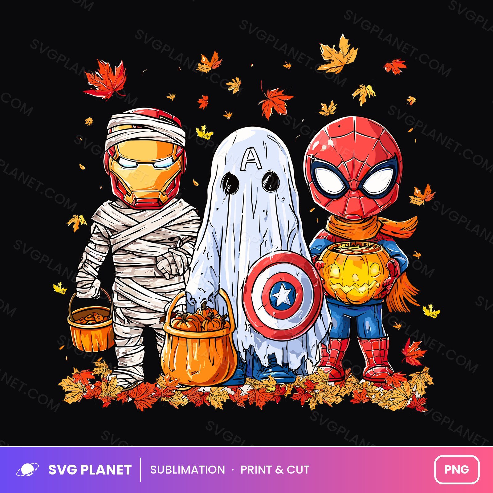 Halloween Superhero, Boy Halloween, Spider Halloween PNG - Image 2