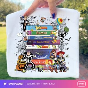 Halloween Vhs Tape Stack Toy Story Skeletons PNG