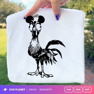 Hei Hei With Mickey Ears Free SVG PNG DXF