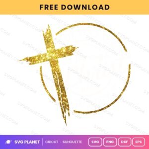 I Can Do All Things Through Christ Who Strengthens Me Gold 1 Free SVG PNG DXF